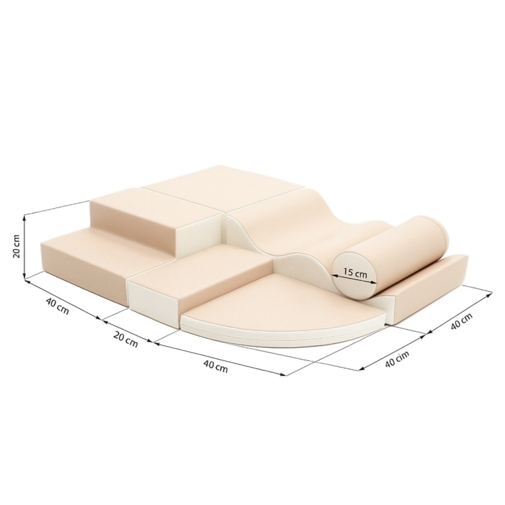 Soft Foam Beige - Play Blocks 6-piece Set
