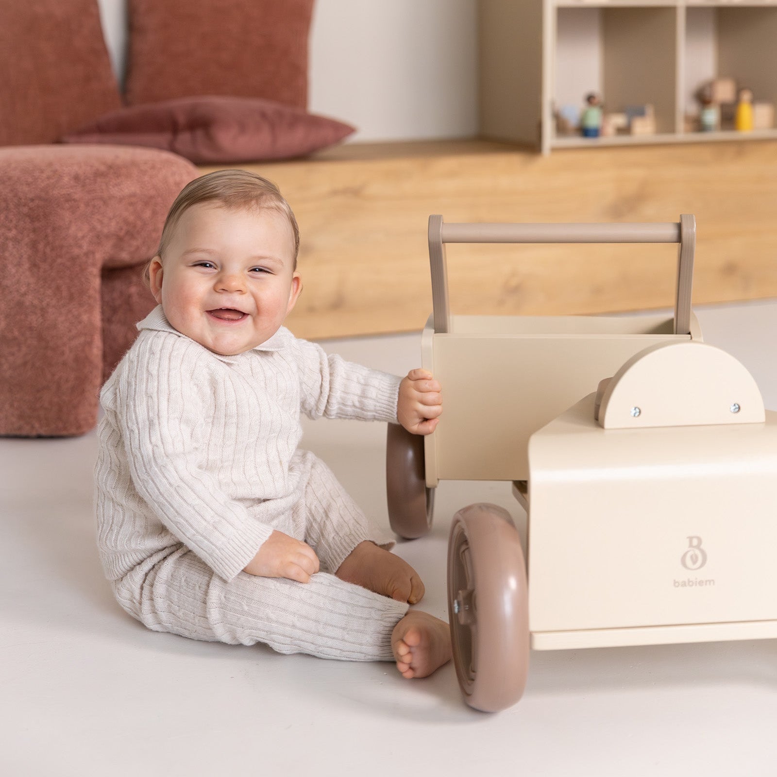 Babiem® Lastenrad Moos | Inklusive Zubehör