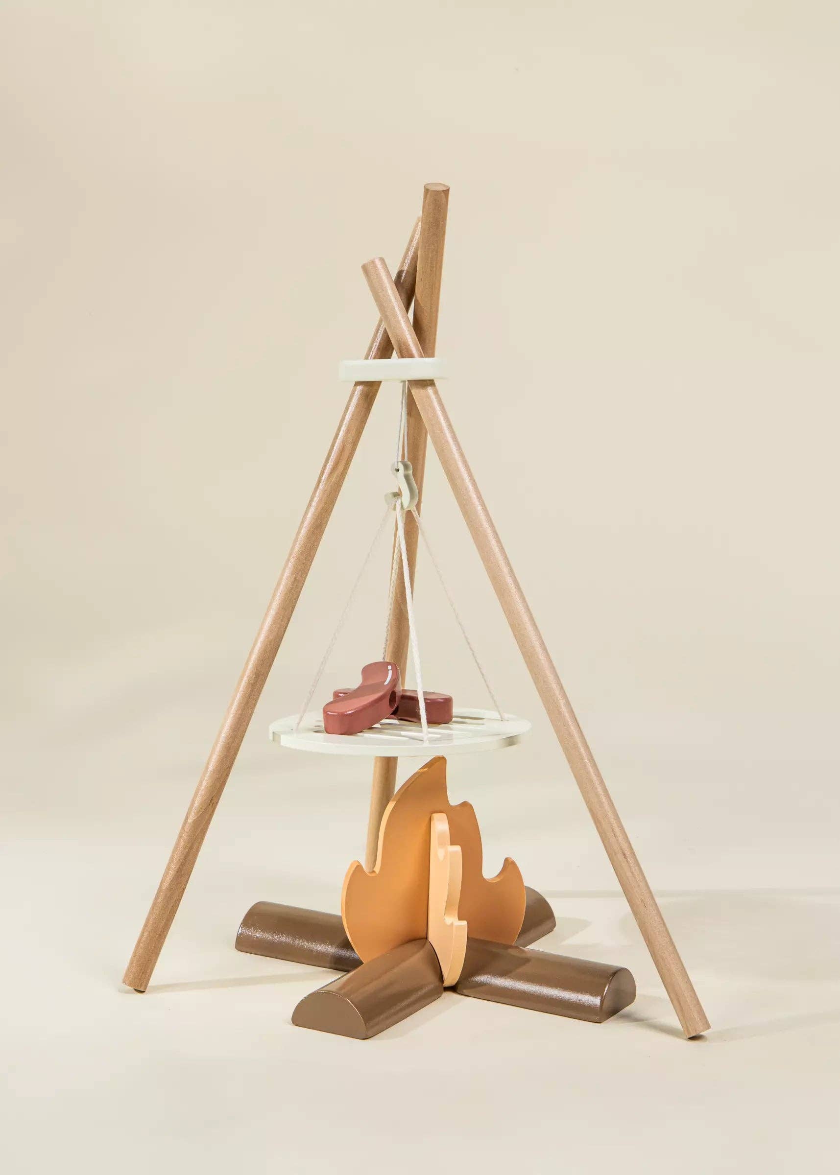 Camping-Spielset aus Holz | Mit Lagerfeuer, Marshmallows und Campingausrüstung