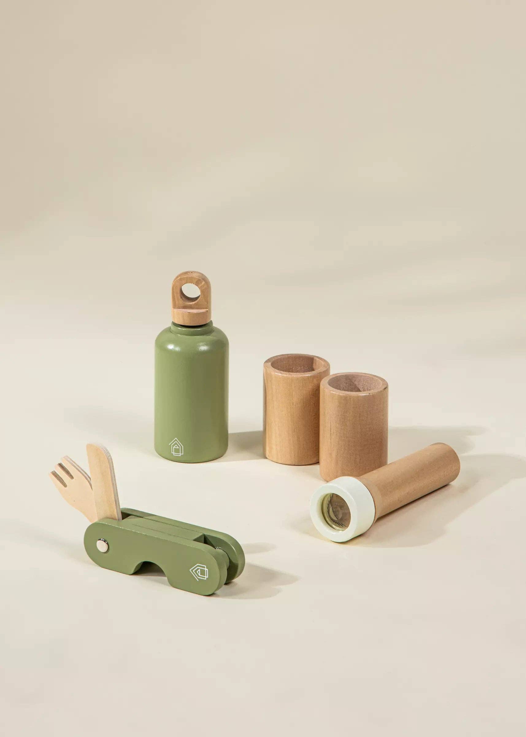 Camping-Spielset aus Holz | Mit Lagerfeuer, Marshmallows und Campingausrüstung