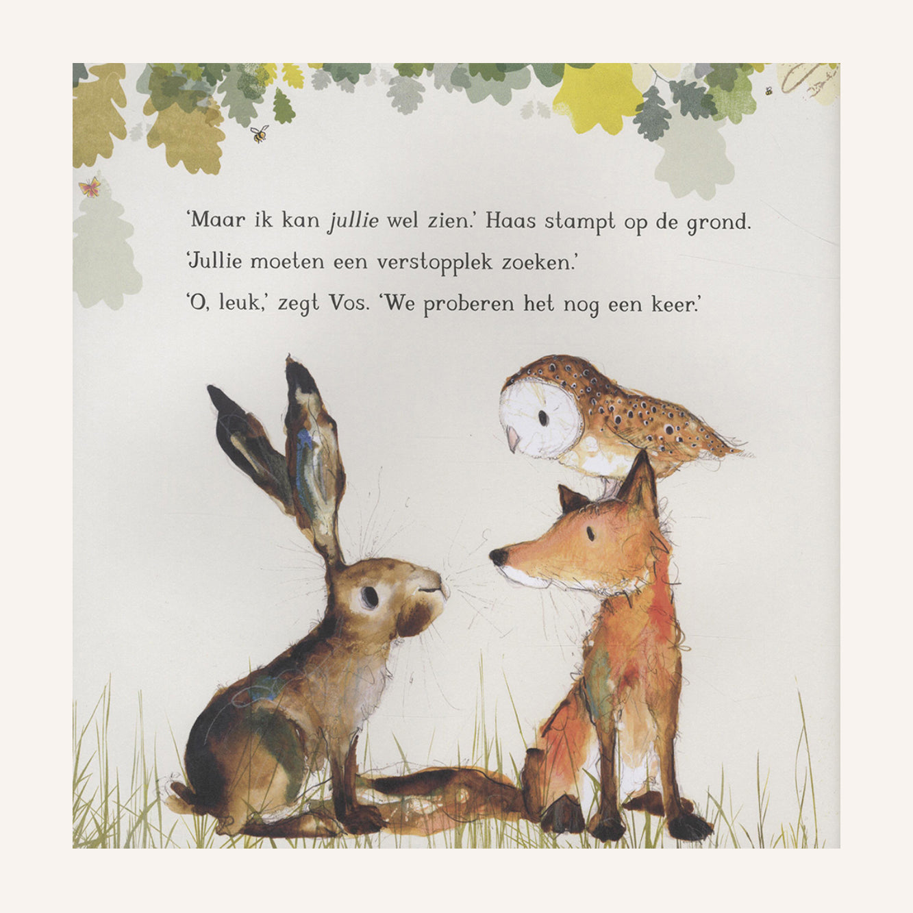 Hase, Eule und Fuchs spielen Verstecken | Buch