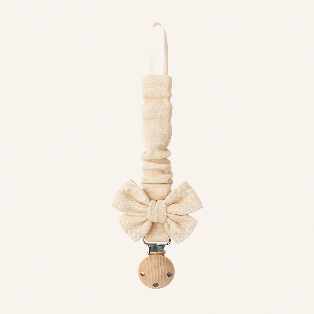 Vanille-Schleife - Schnullerschnur