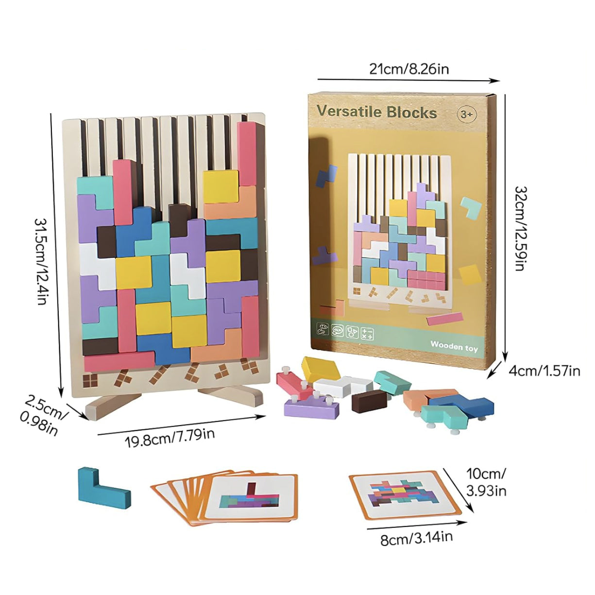 Tetris Montessori Holz - Puzzle