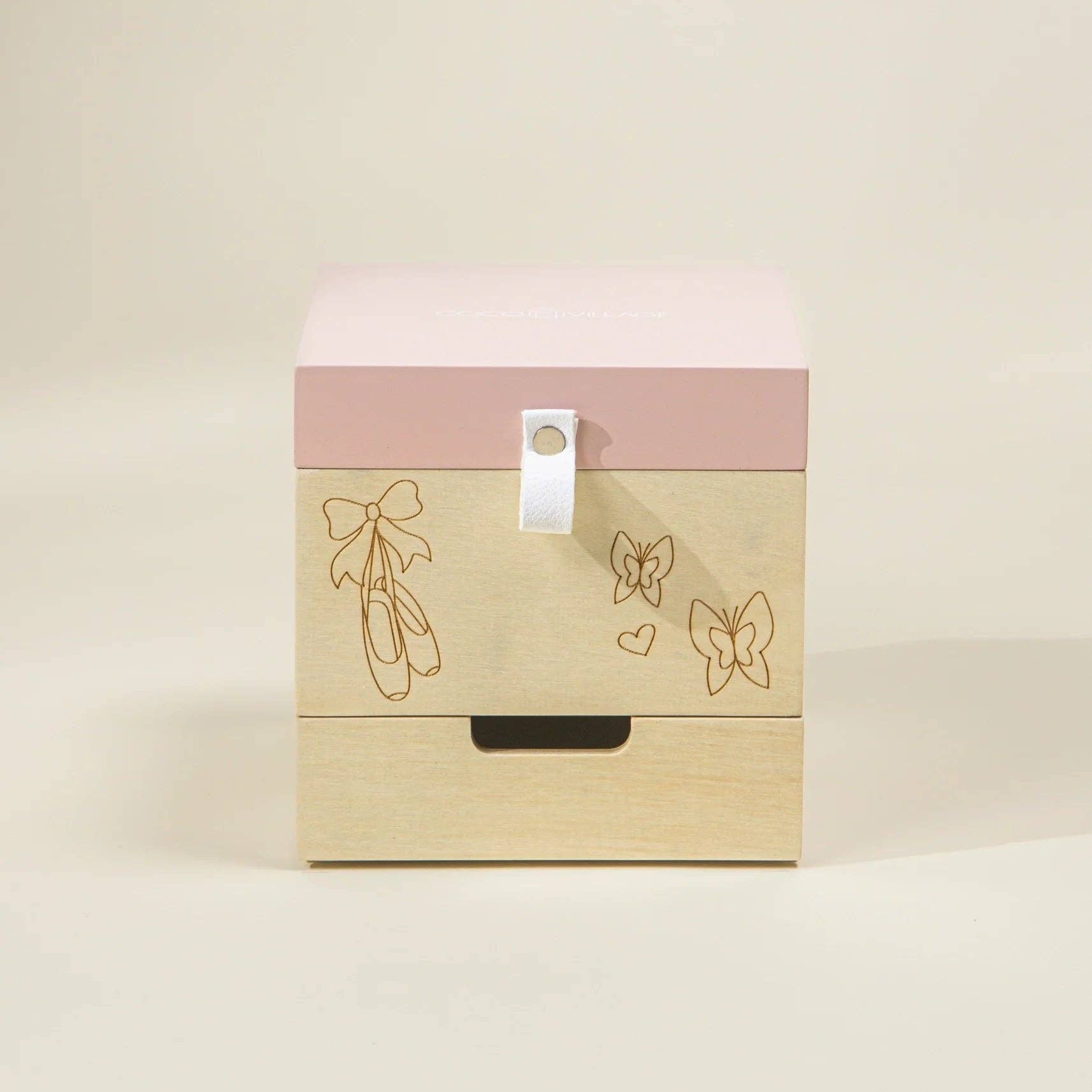 Spieluhr aus Holz mit Ballerina-Melodie | Mit der Melodie von Schwanensee