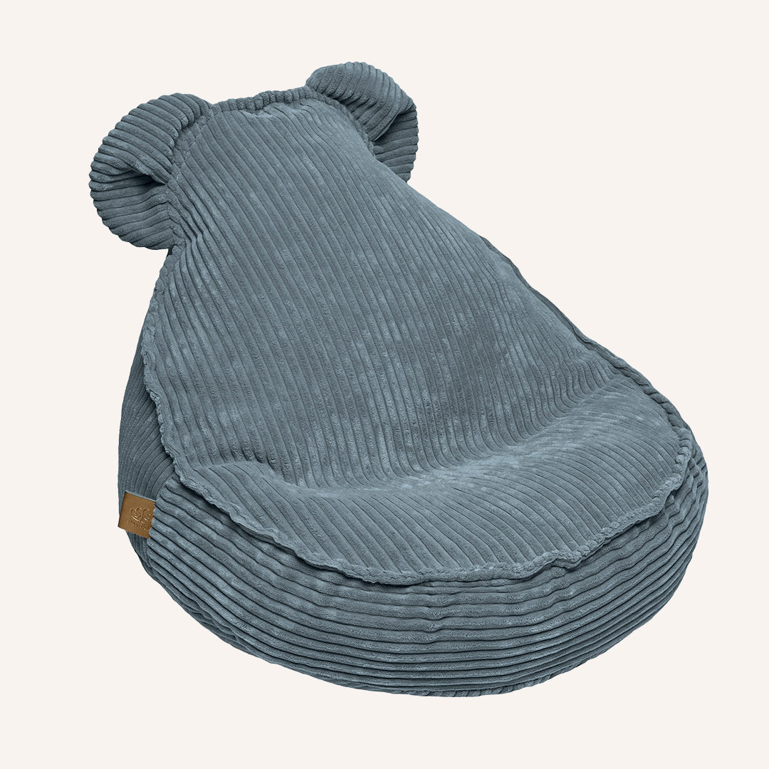 Cordblauer Teddy-Sitzsack
