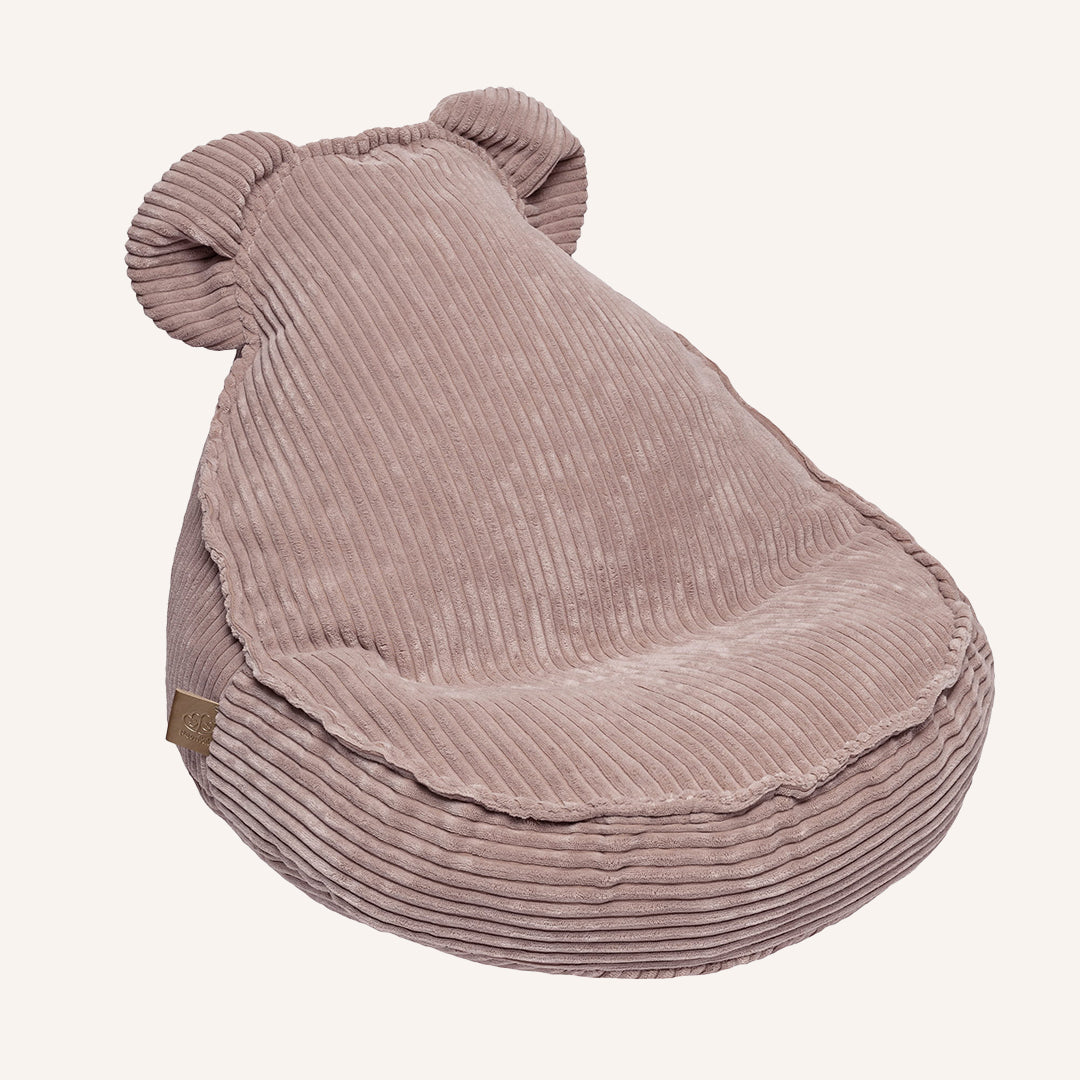 Gerippter Samt-Rosen-Teddy – Sitzsack